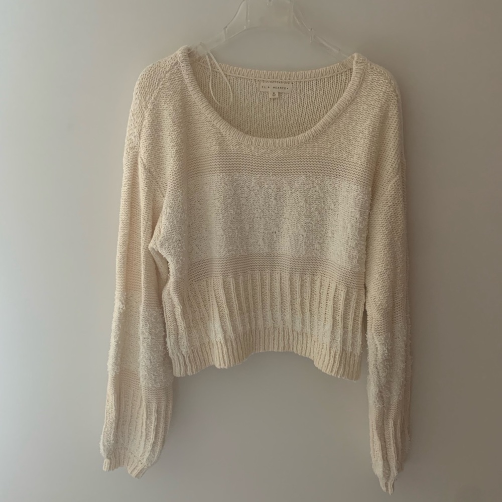 Pac sun cream knit sweater